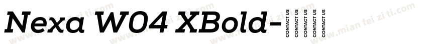 Nexa W04 XBold字体转换